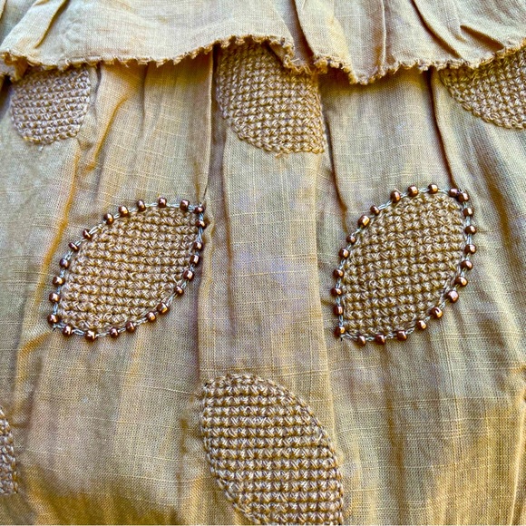 NWOT Anthropologie beaded blouse by Let Me Be / size 4 P / 100% cotton - Picture 5 of 7